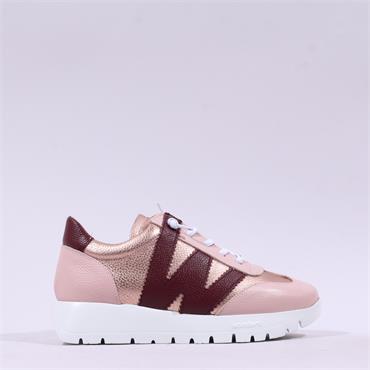 Wonders Odisei Two Tone Bungee Trainer - Rose Metallic